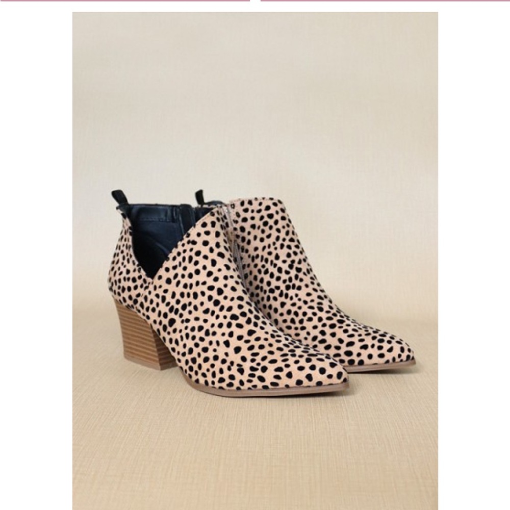 Leopard Print Ankle Boots